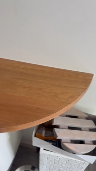Voor · afgerond licht houten blad