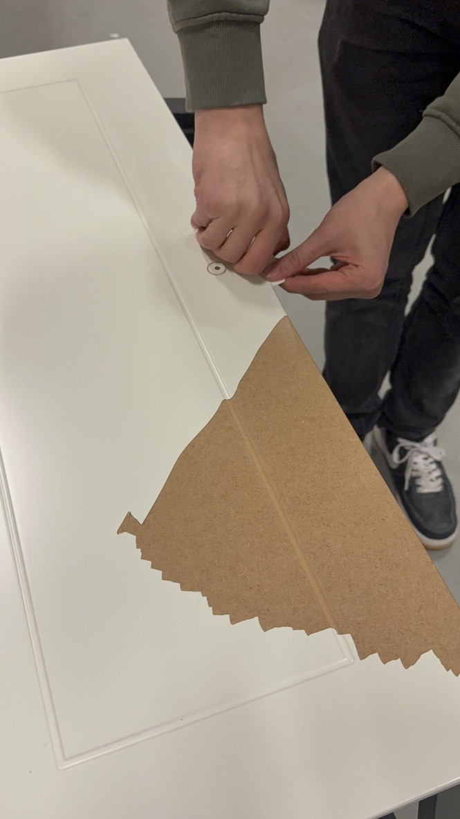 Start van het verwijderen van de oude toplaag