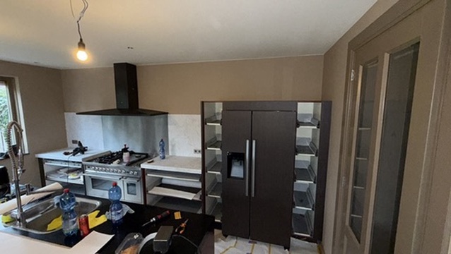 Overzicht van de keuken na Re-Style