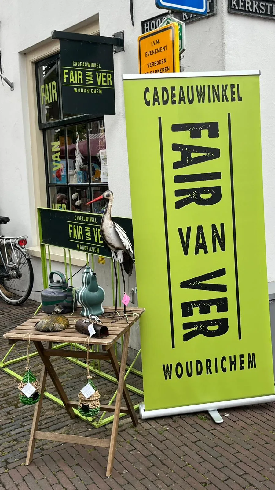 Roll-up banner voor Fair van Ver in Woudrichem